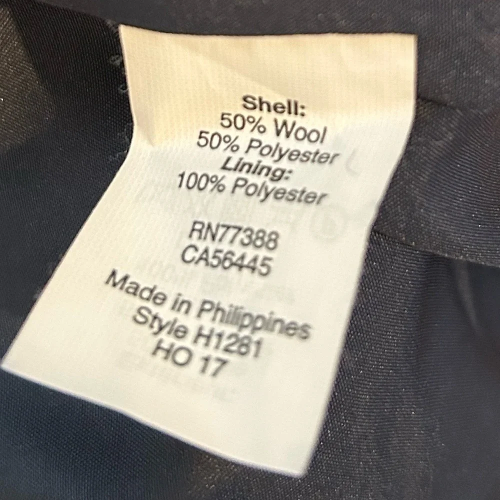 J. Crew Classic Navy Wool-blend Bow-front coat - Picture 5 of 11